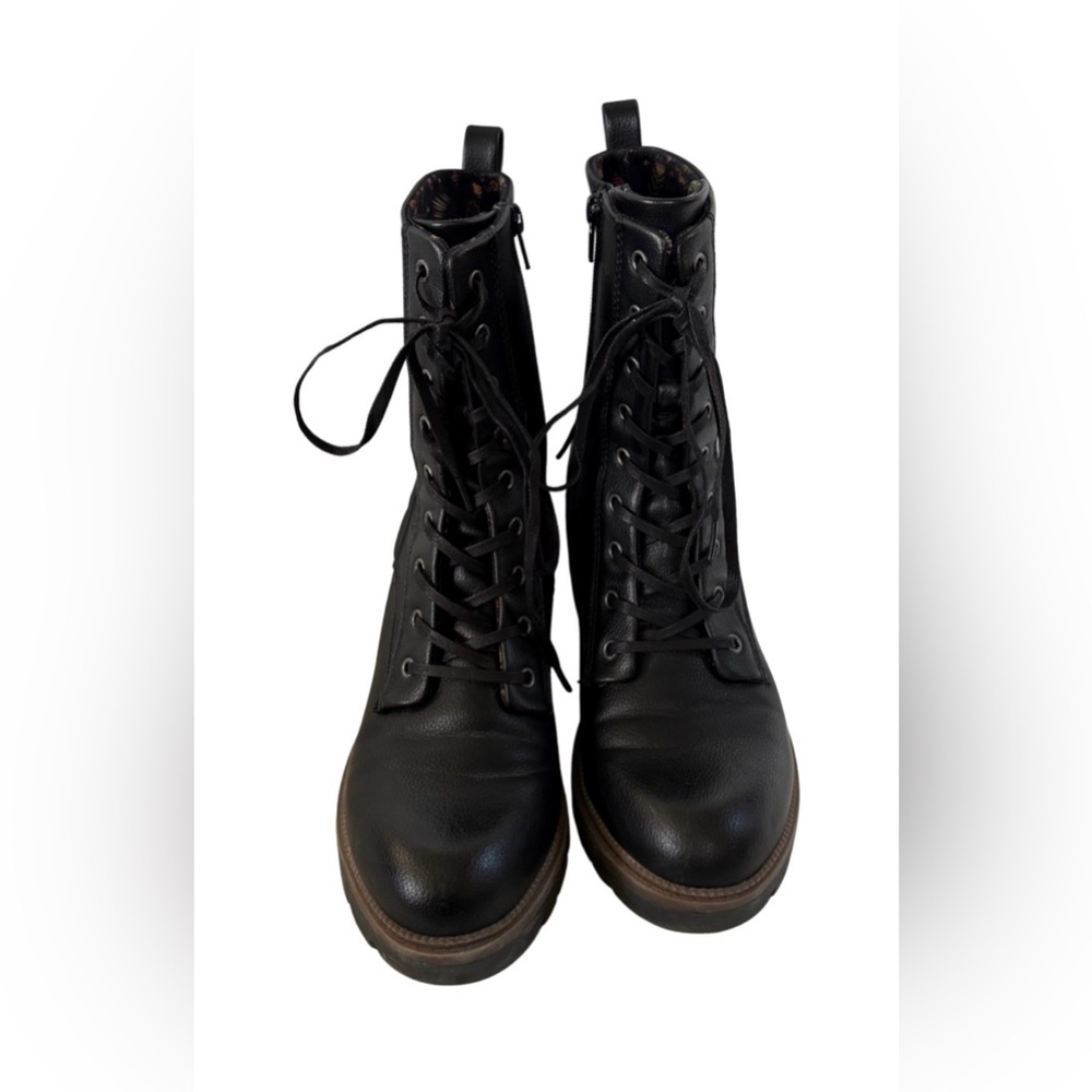 B.O.C Born Concept Black Combat Boots - Picture 2 of 6